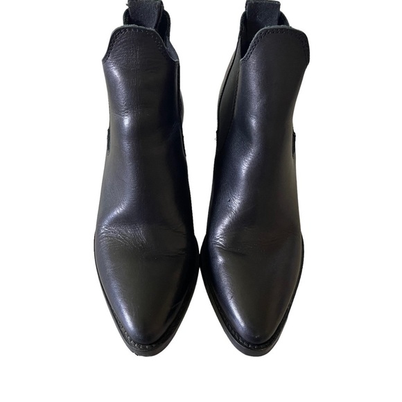 Topshop Chelsea style boots black with elastic sides size 37 or US 6.5 - Picture 3 of 12